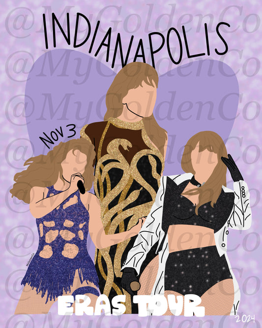 Indianapolis Nov 3 Glossy Poster