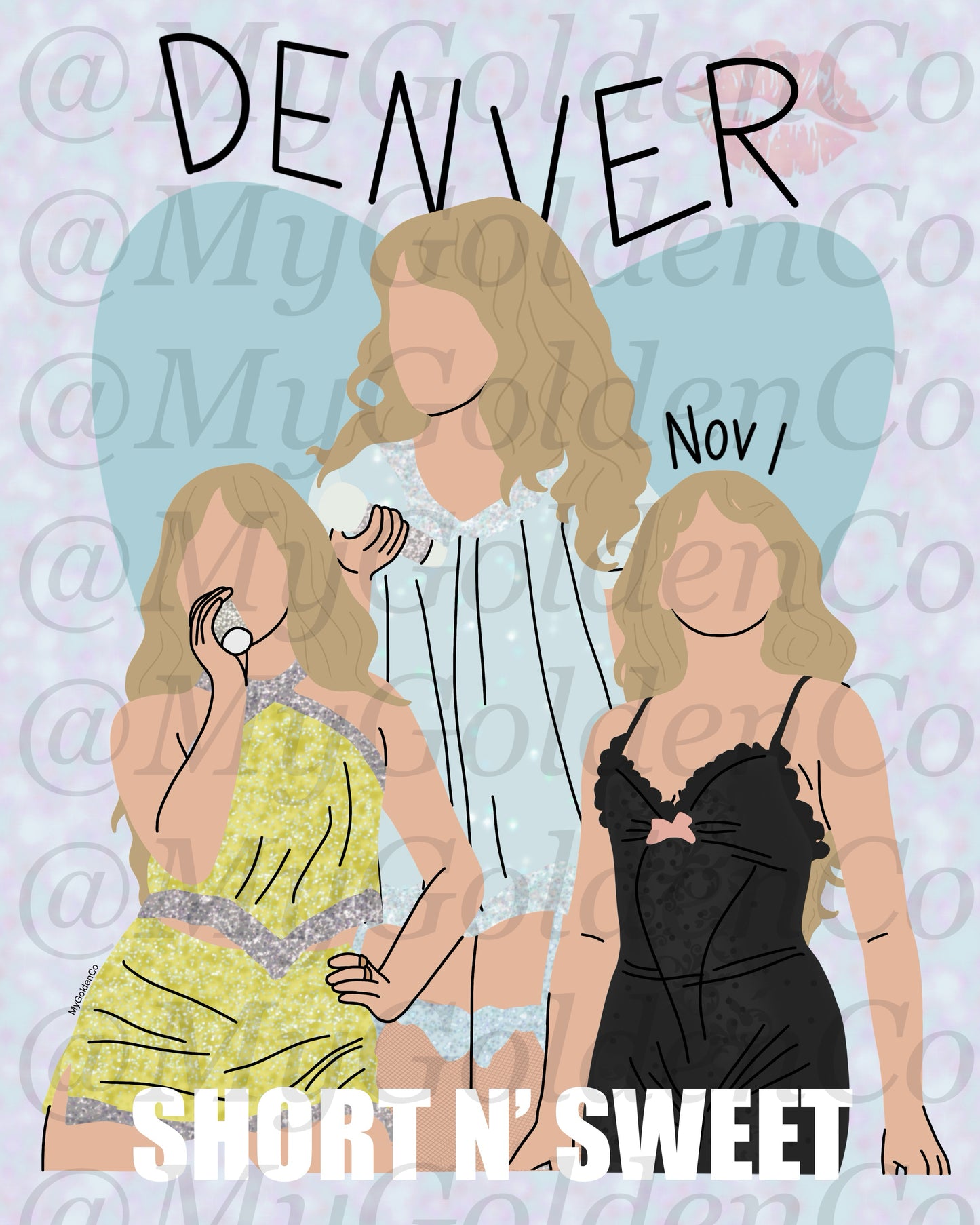 Denver Sabrina Glossy Poster