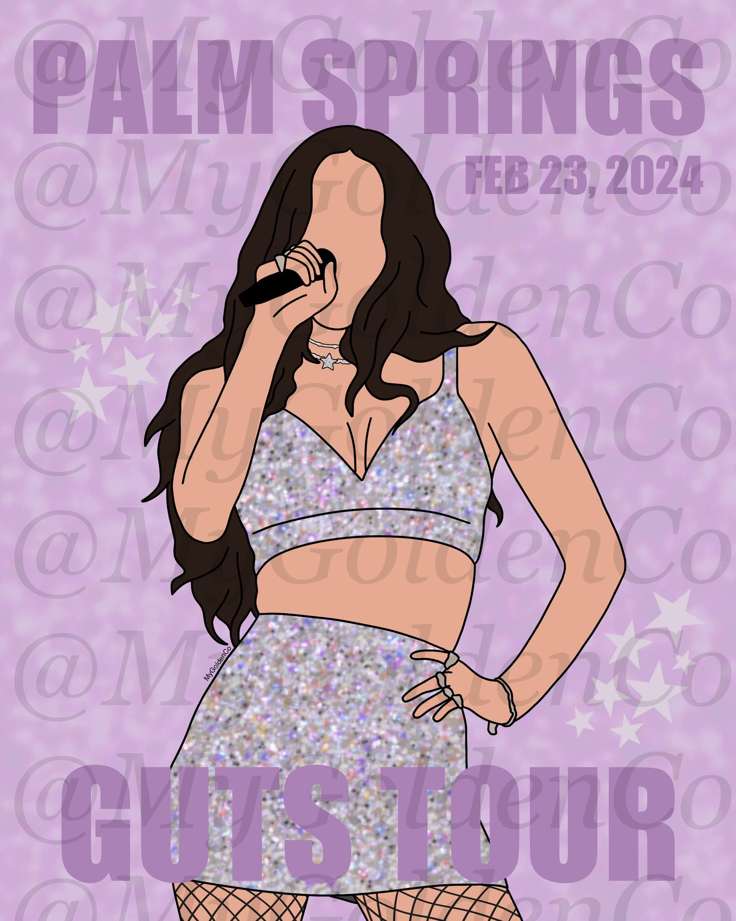 Palm Springs Olivia Glossy Poster