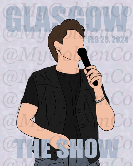 Glasgow Niall Glossy Poster