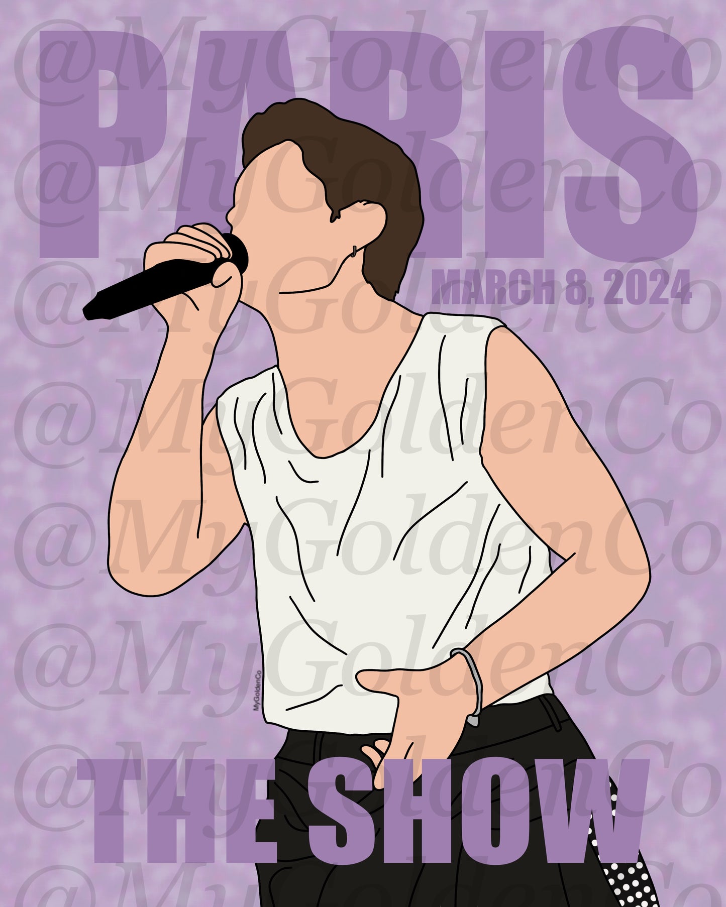 Paris Niall Glossy Poster