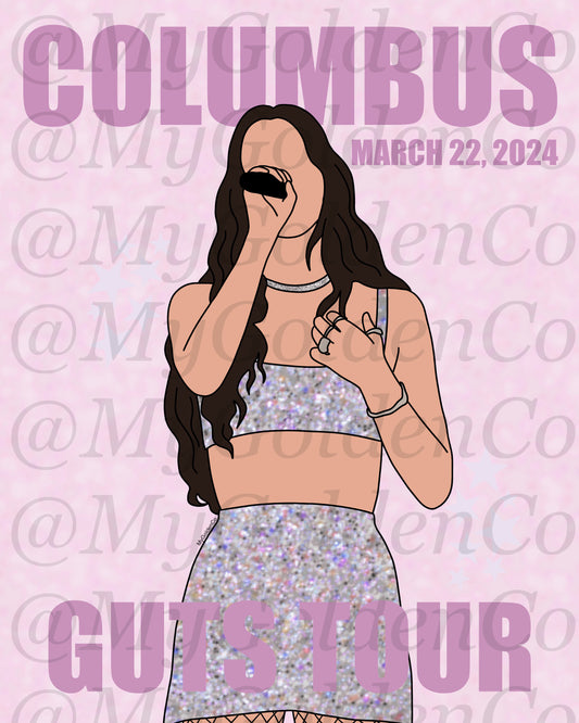 Columbus Olivia Glossy Poster