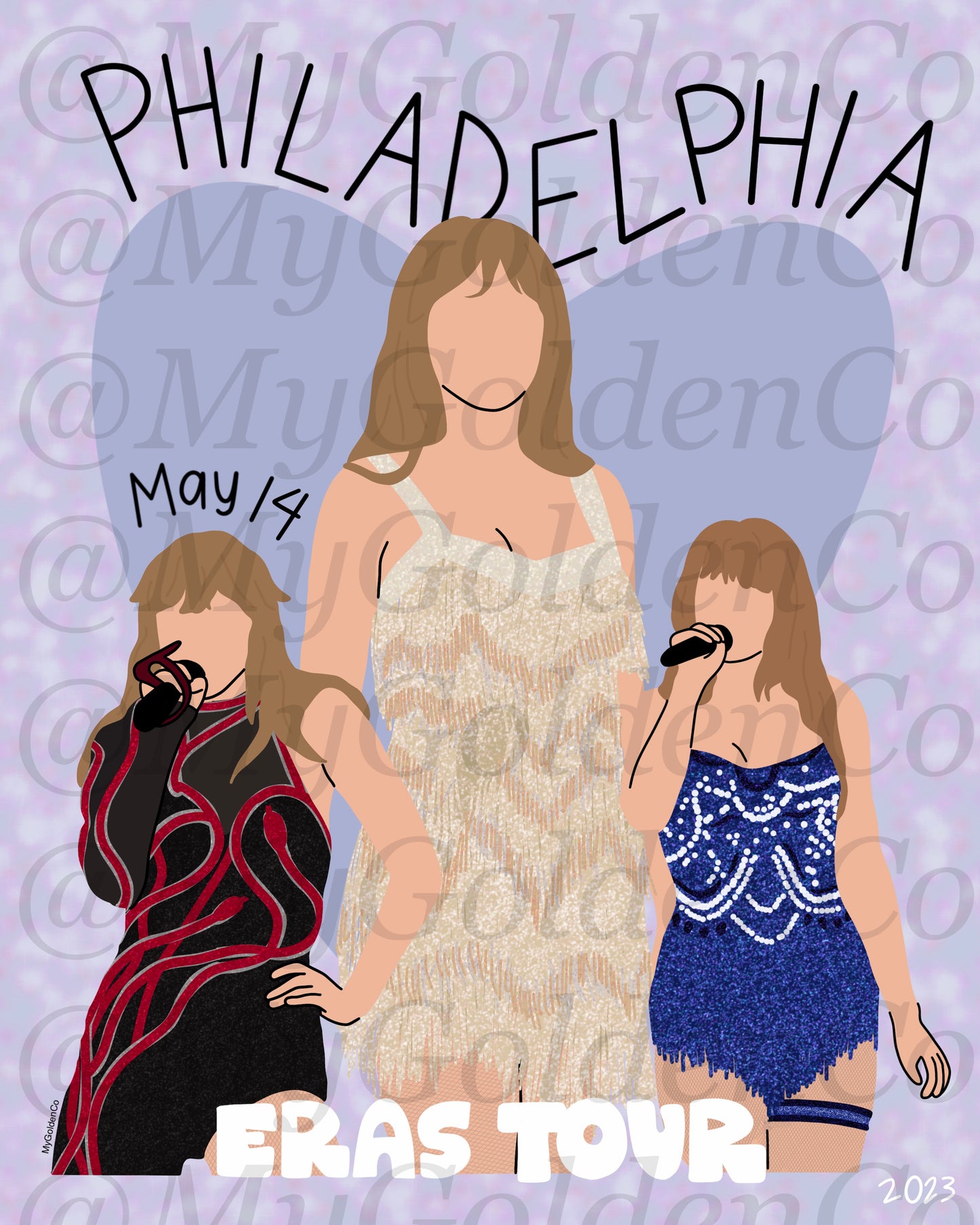 Philadelphia May 14 Glossy Poster