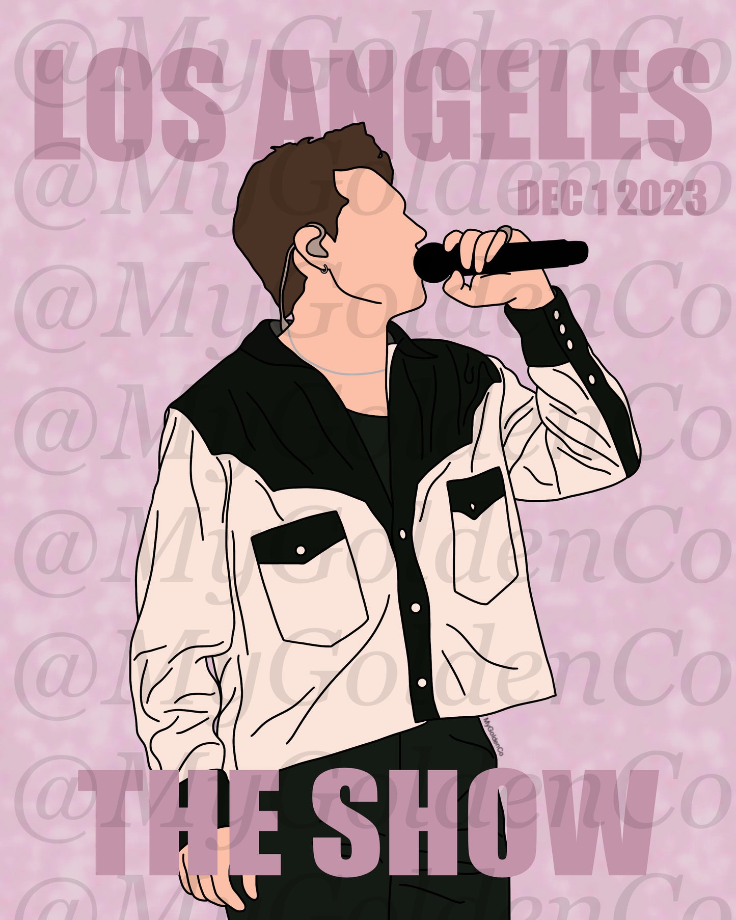 Los Angeles Fest Niall Glossy Poster