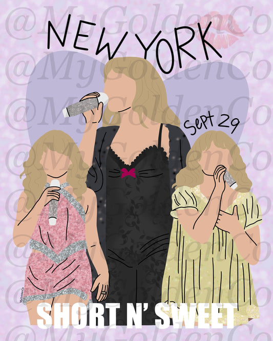 New York City Sabrina Glossy Poster