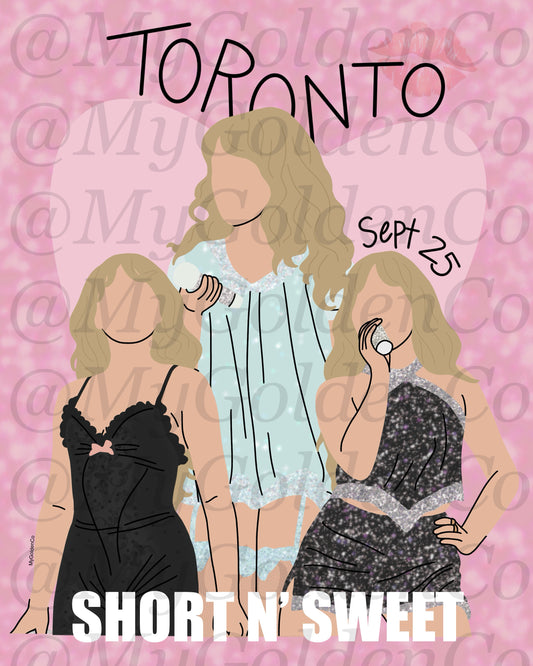 Toronto Sabrina Glossy Poster