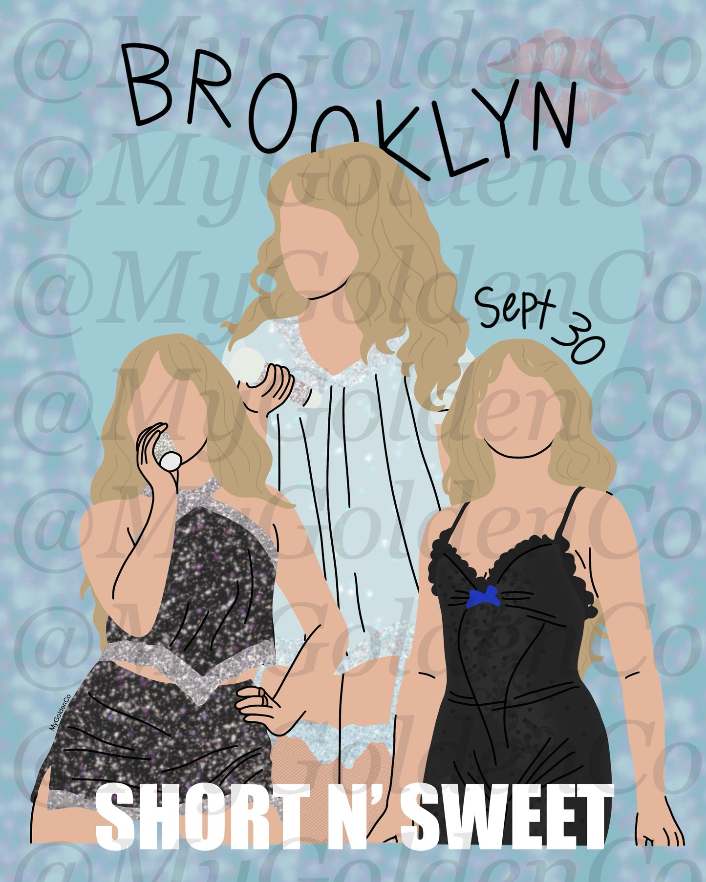 Brooklyn Sabrina Glossy Poster