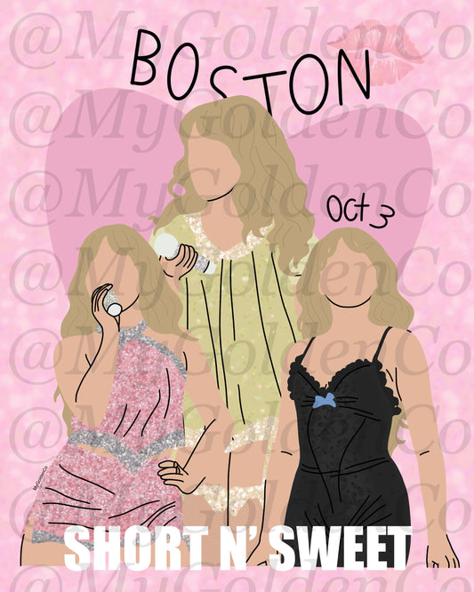 Boston Sabrina Glossy Poster