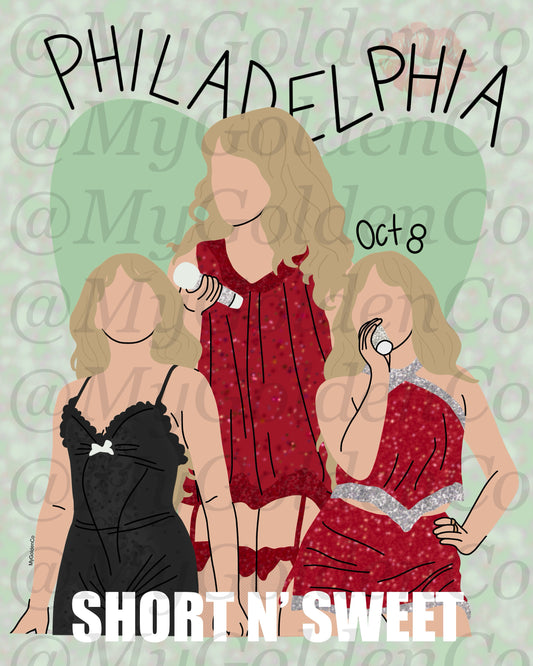 Philadelphia Sabrina Glossy Poster