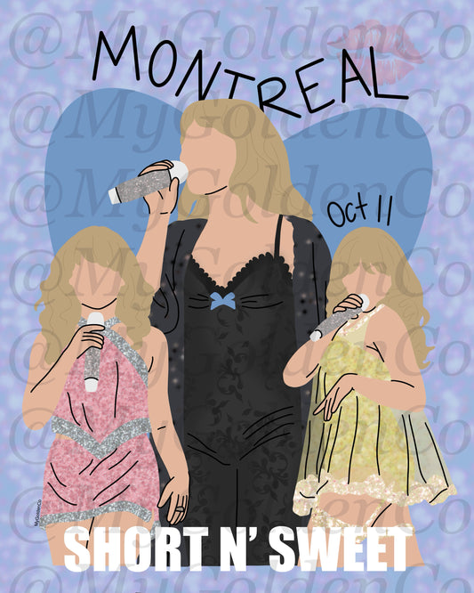 Montreal Sabrina Glossy Poster