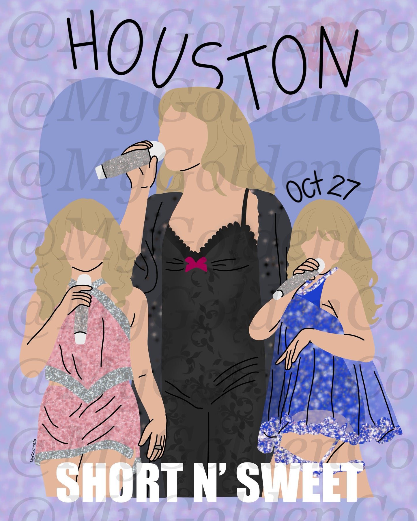 Houston Sabrina Glossy Poster