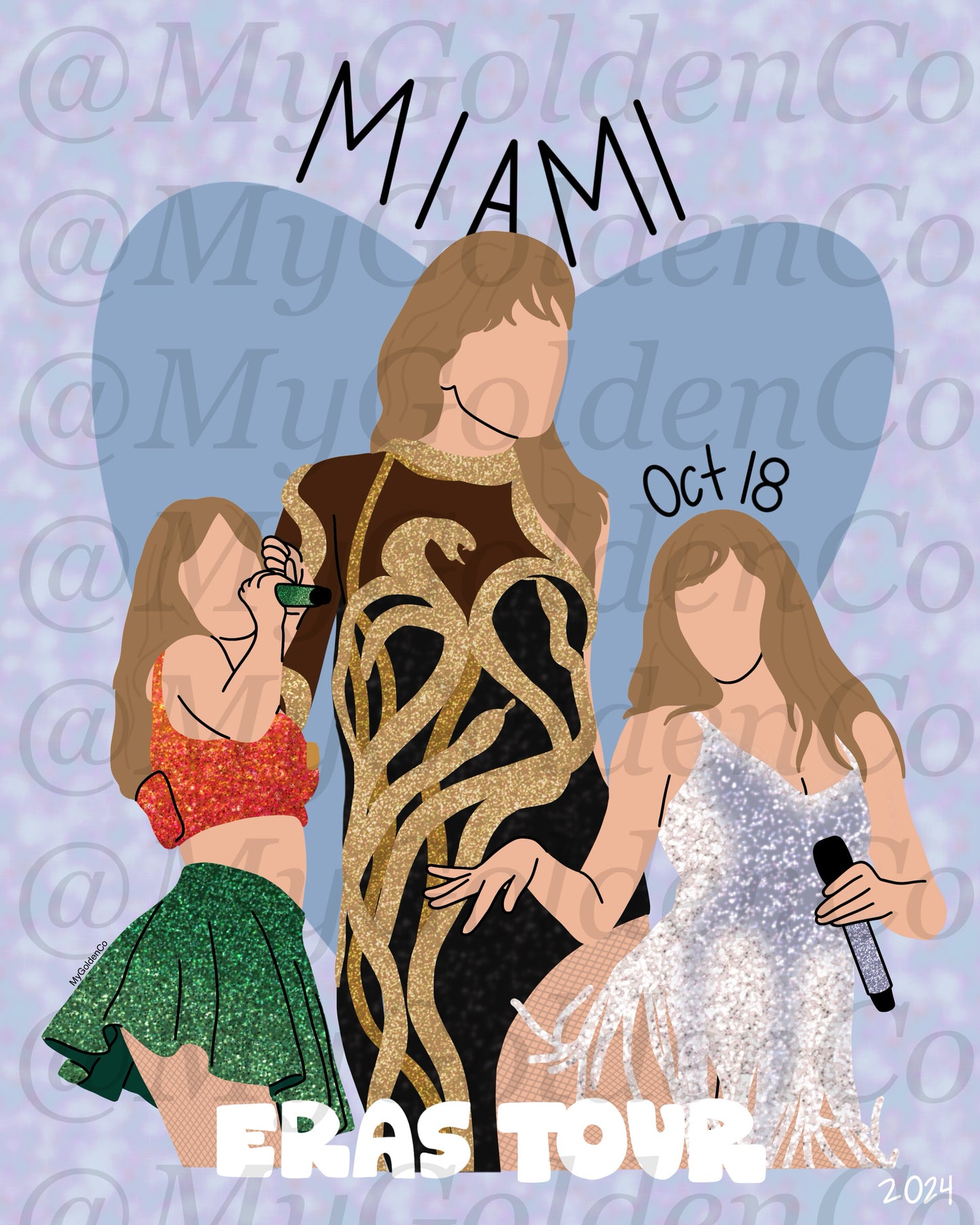 Miami Oct 18 Glossy Poster