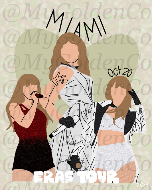 Miami Oct 20 Glossy Poster