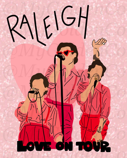 Raleigh Glossy Poster