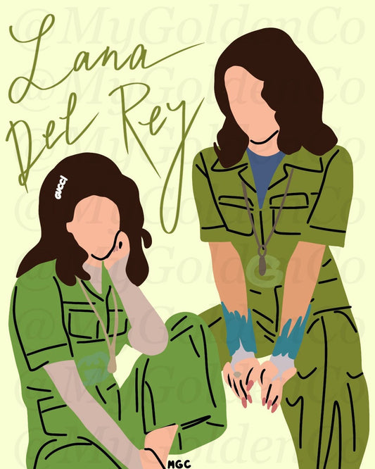 Lana Green Glossy Poster