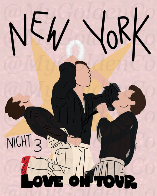 New York City Night 3 Glossy Poster