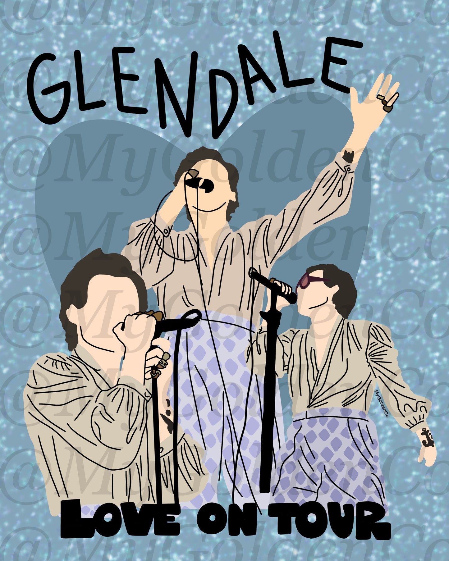 Glendale Glossy Poster