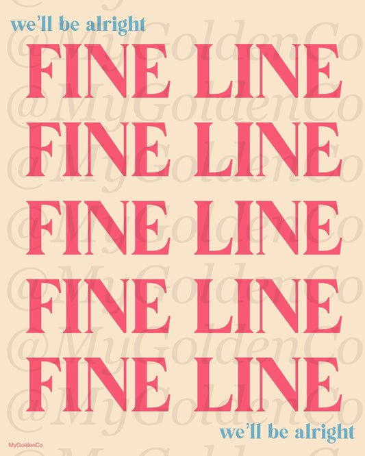 Fine Line Glossy Poster