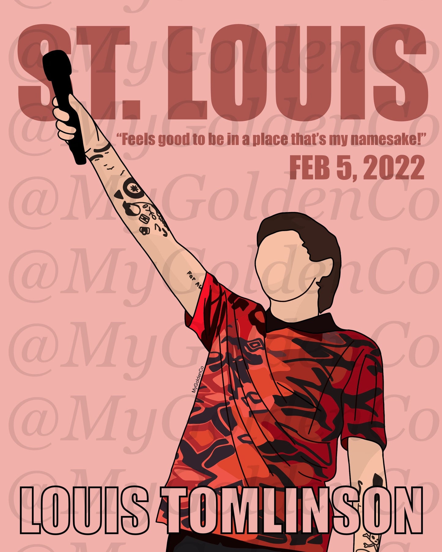 St. Louis LT World Tour Glossy Poster