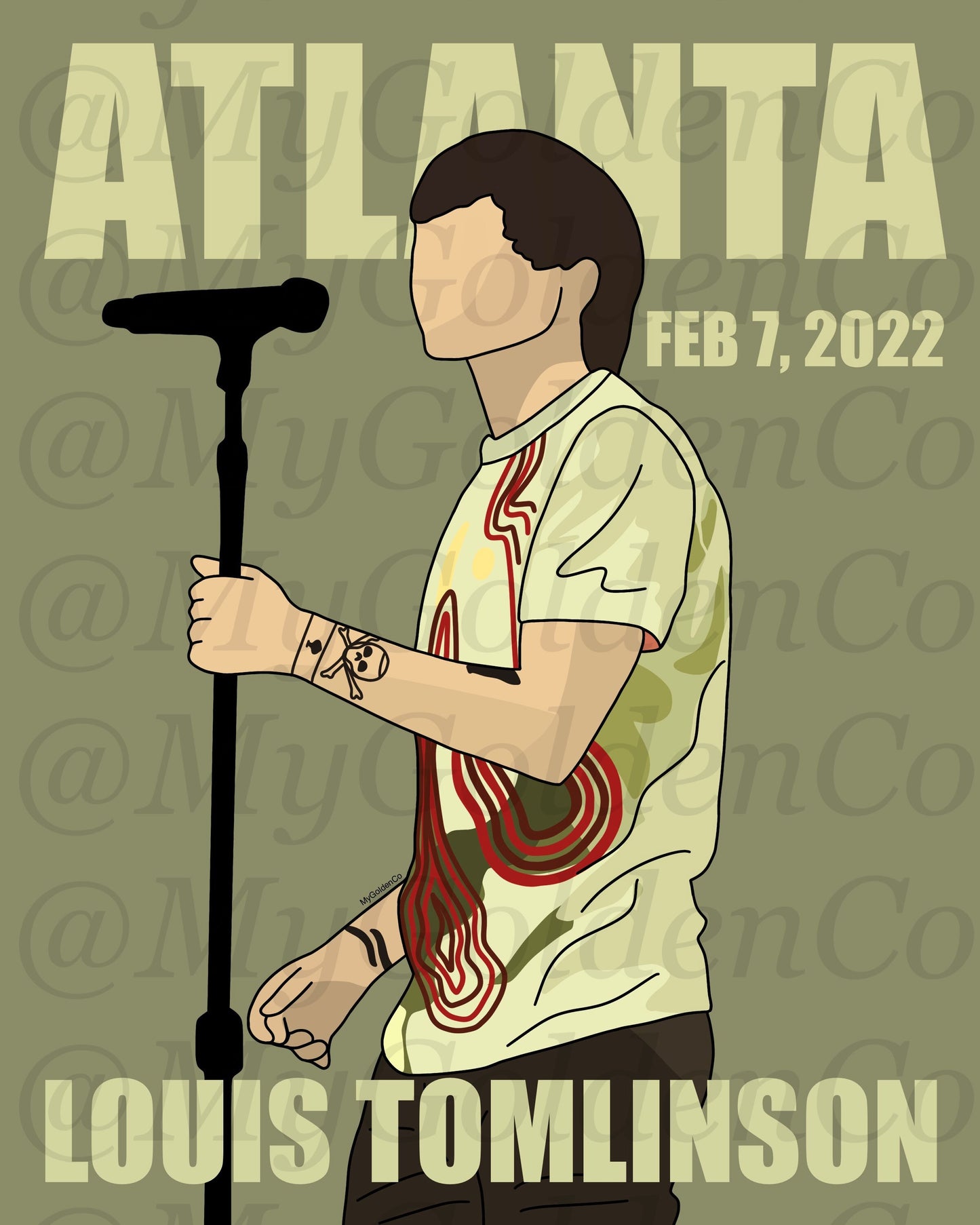 Atlanta LT World Tour Glossy Poster