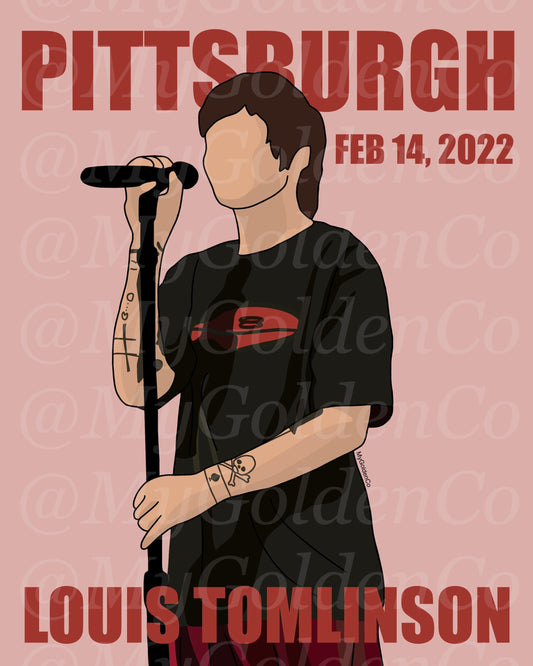 Pittsburgh LT World Tour Glossy Poster