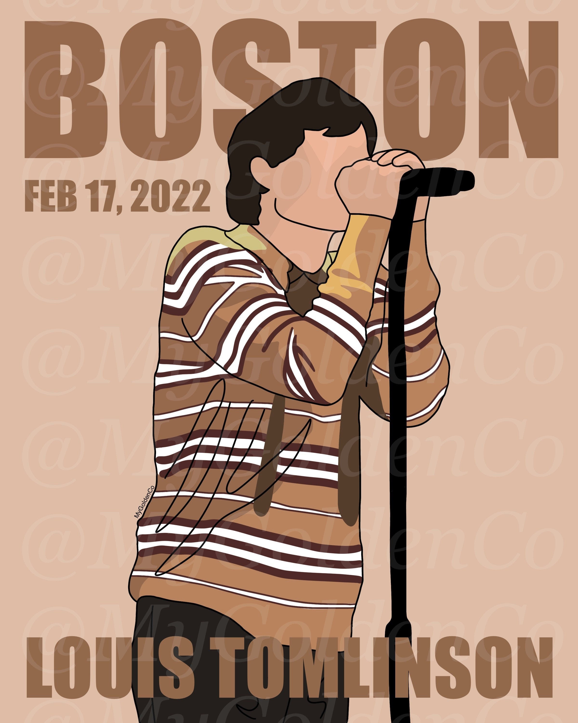 Boston LT World Tour Glossy Poster – MyGoldenCo