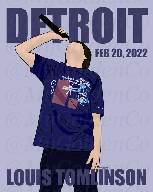 Detroit LT World Tour Glossy Poster