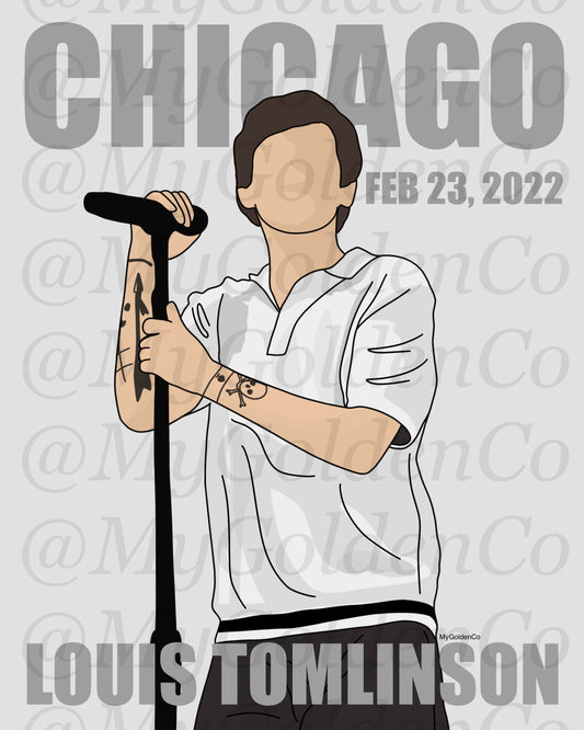 Chicago LT World Tour Glossy Poster