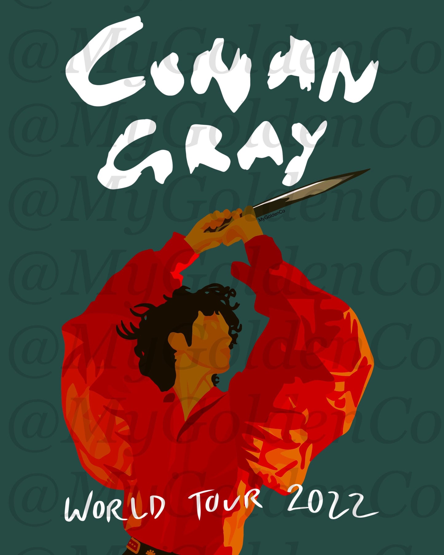 Conan Gray World Tour Glossy Poster