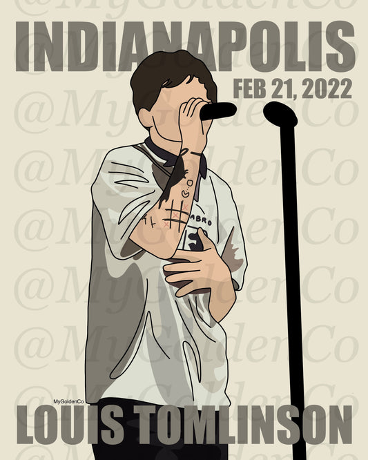 Indianapolis LT World Tour Glossy Poster