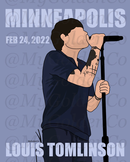 Minneapolis LT World Tour Glossy Poster