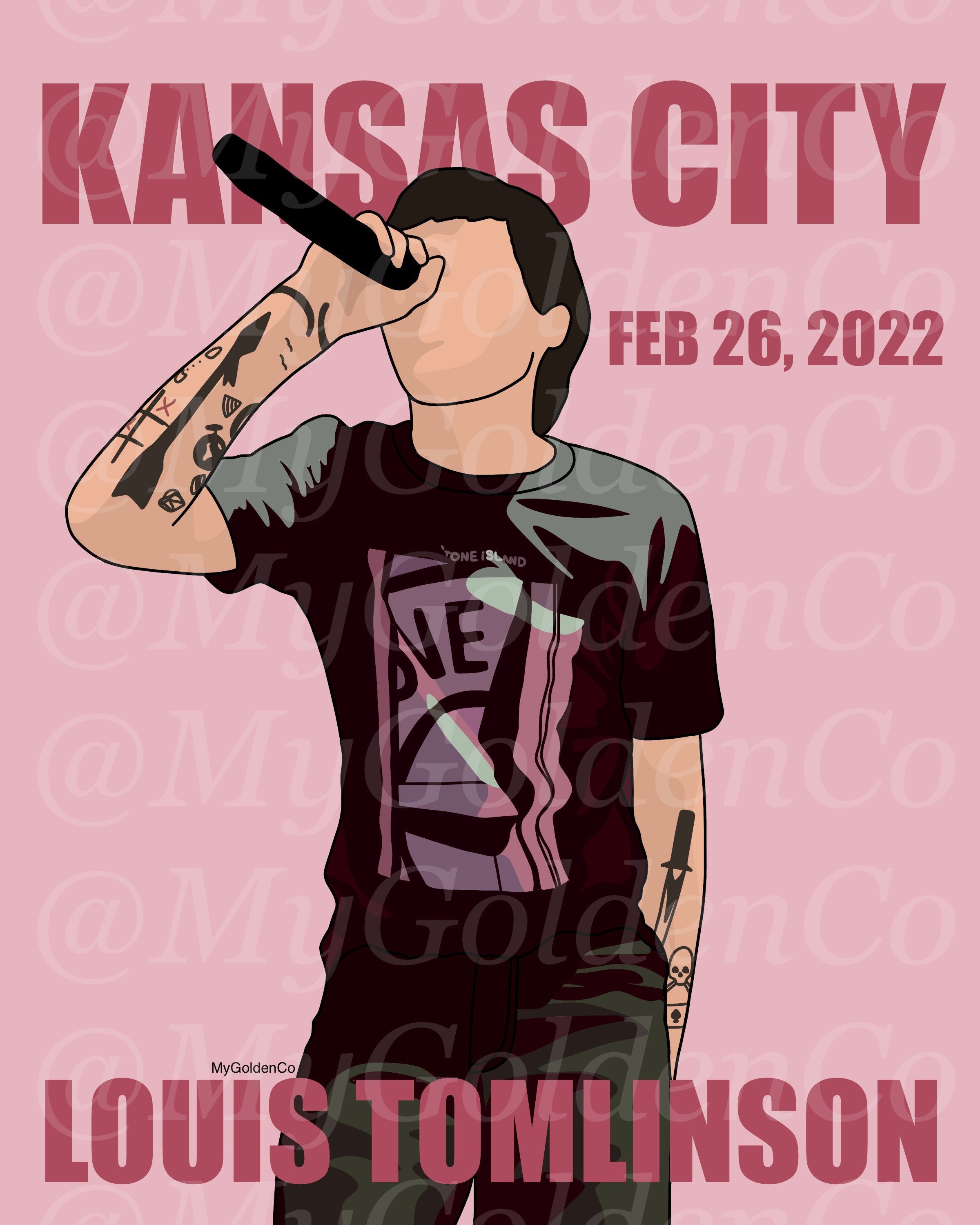 Kansas City LT World Tour Glossy Poster – MyGoldenCo