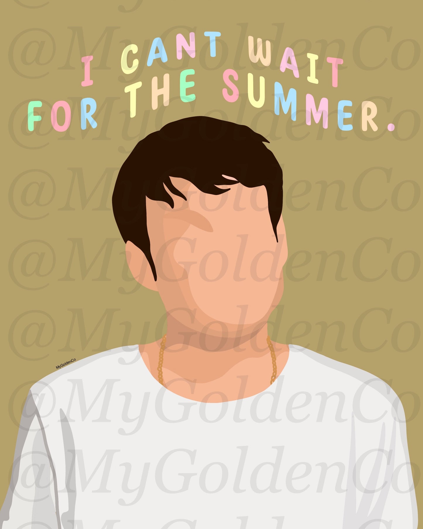 Can’t Wait For Summer Glossy Poster