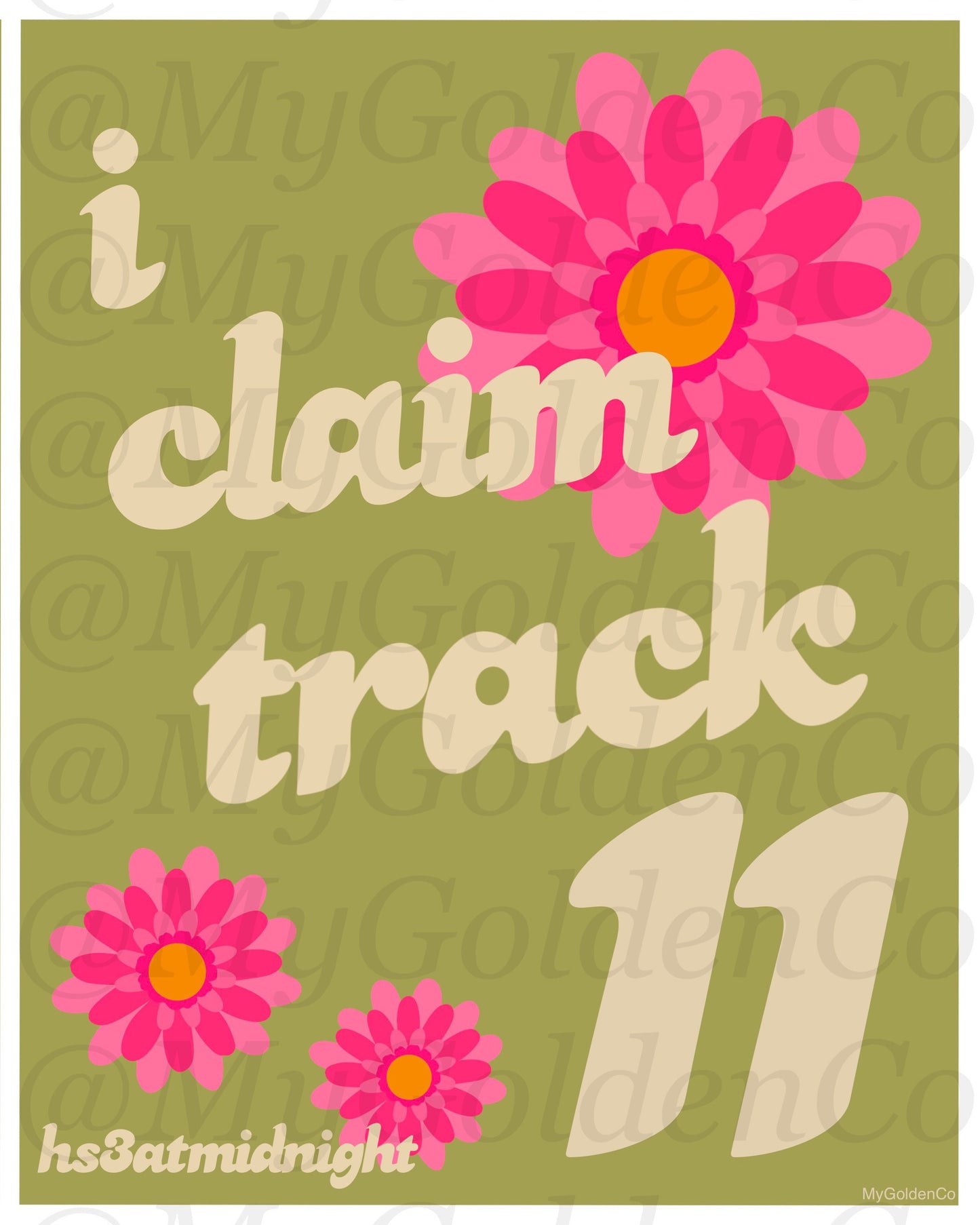 I Claim Tracks 11-13 HS3 Glossy Posters