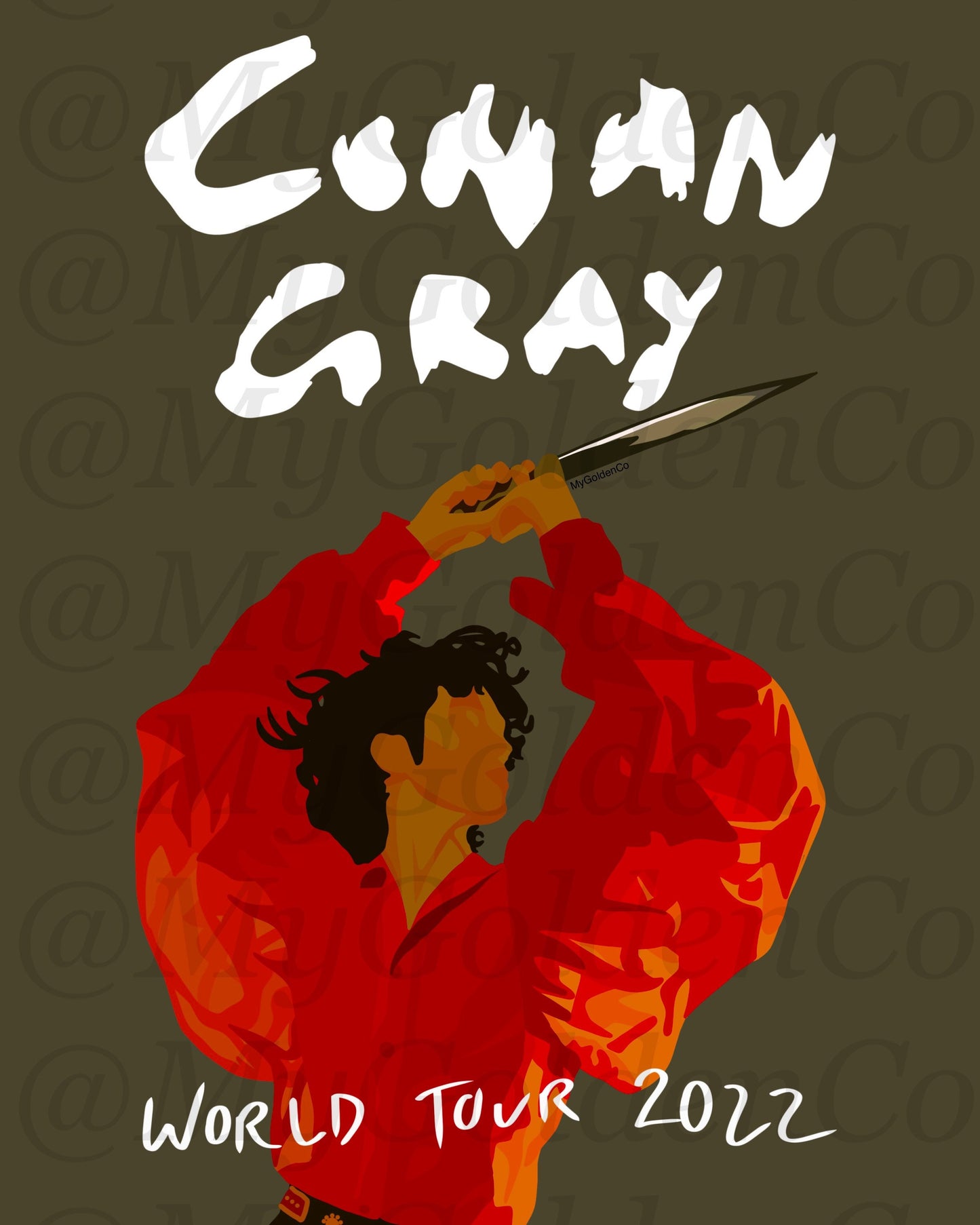 Conan Gray World Tour Glossy Poster