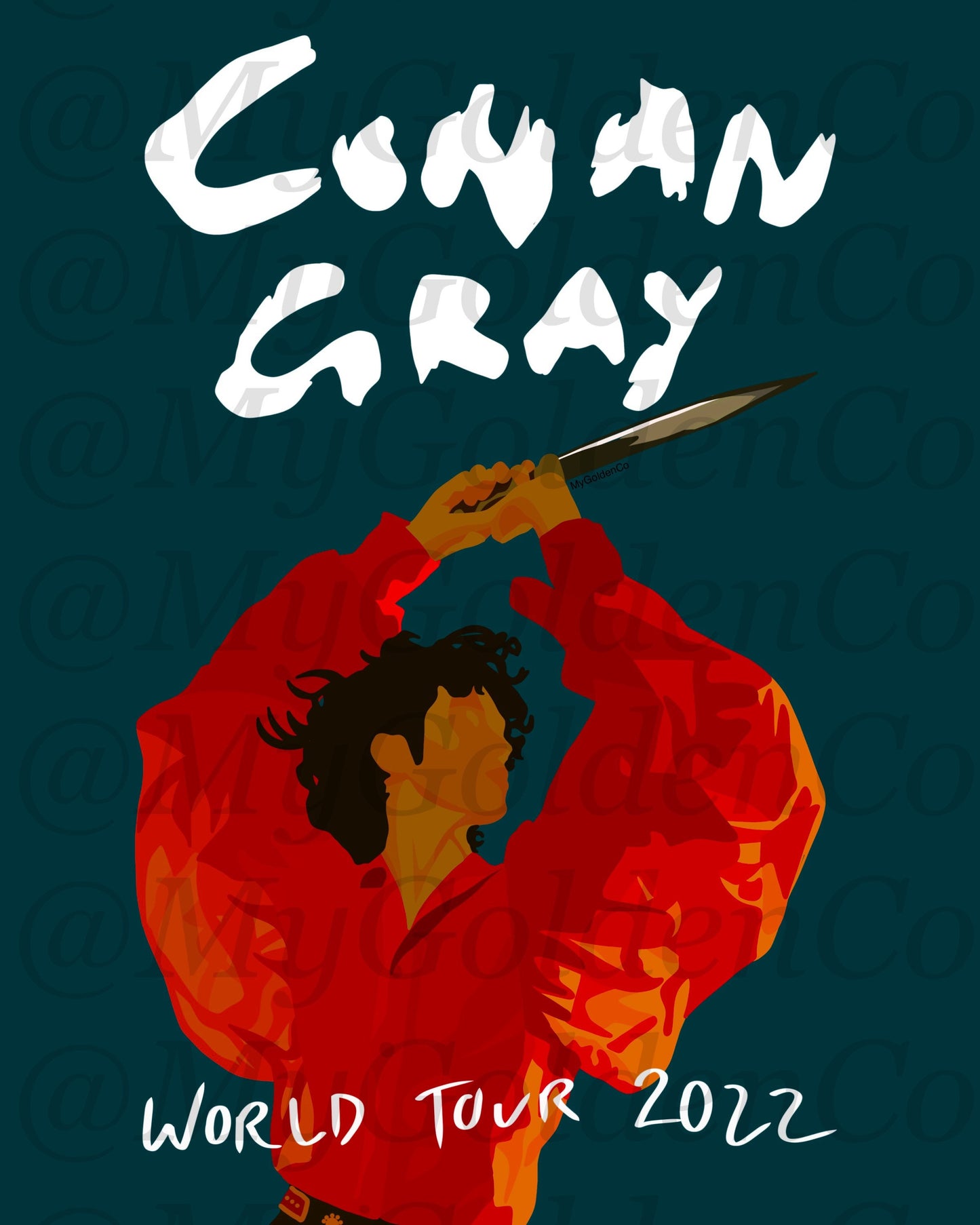 Conan Gray World Tour Glossy Poster