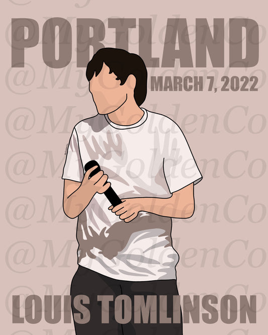 Portland NIGHT 2 LT World Tour, Glossy Poster