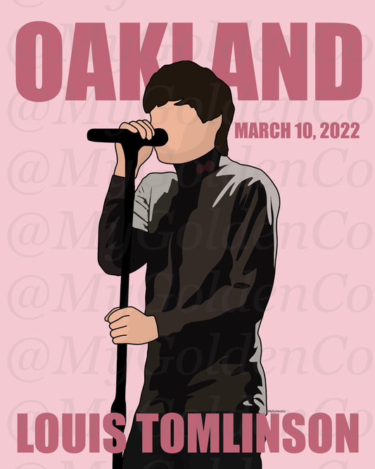 Oakland LT World Tour Glossy Poster