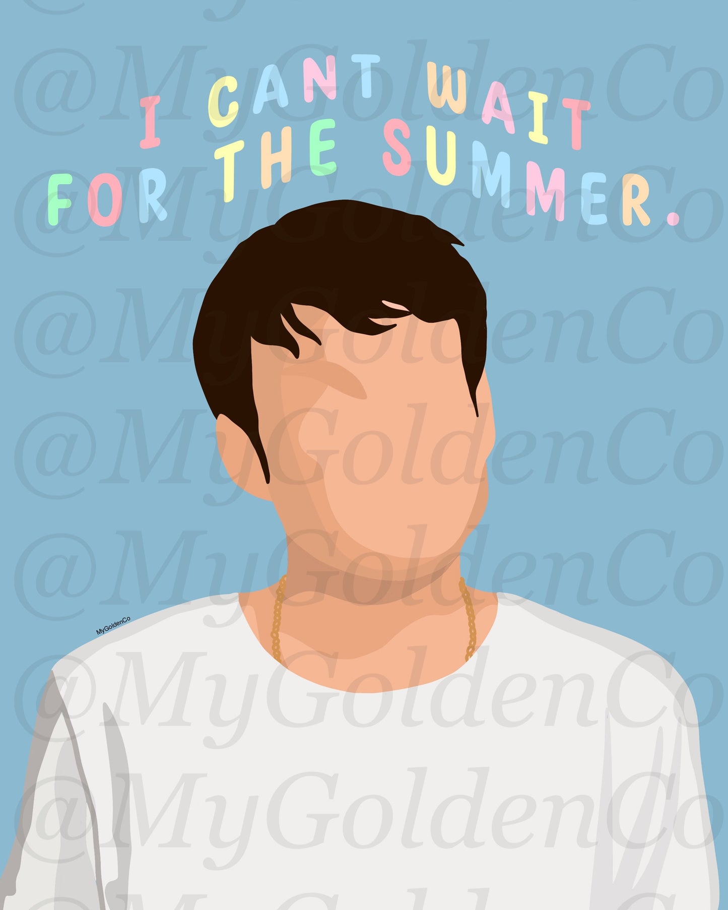 Can’t Wait For Summer Glossy Poster