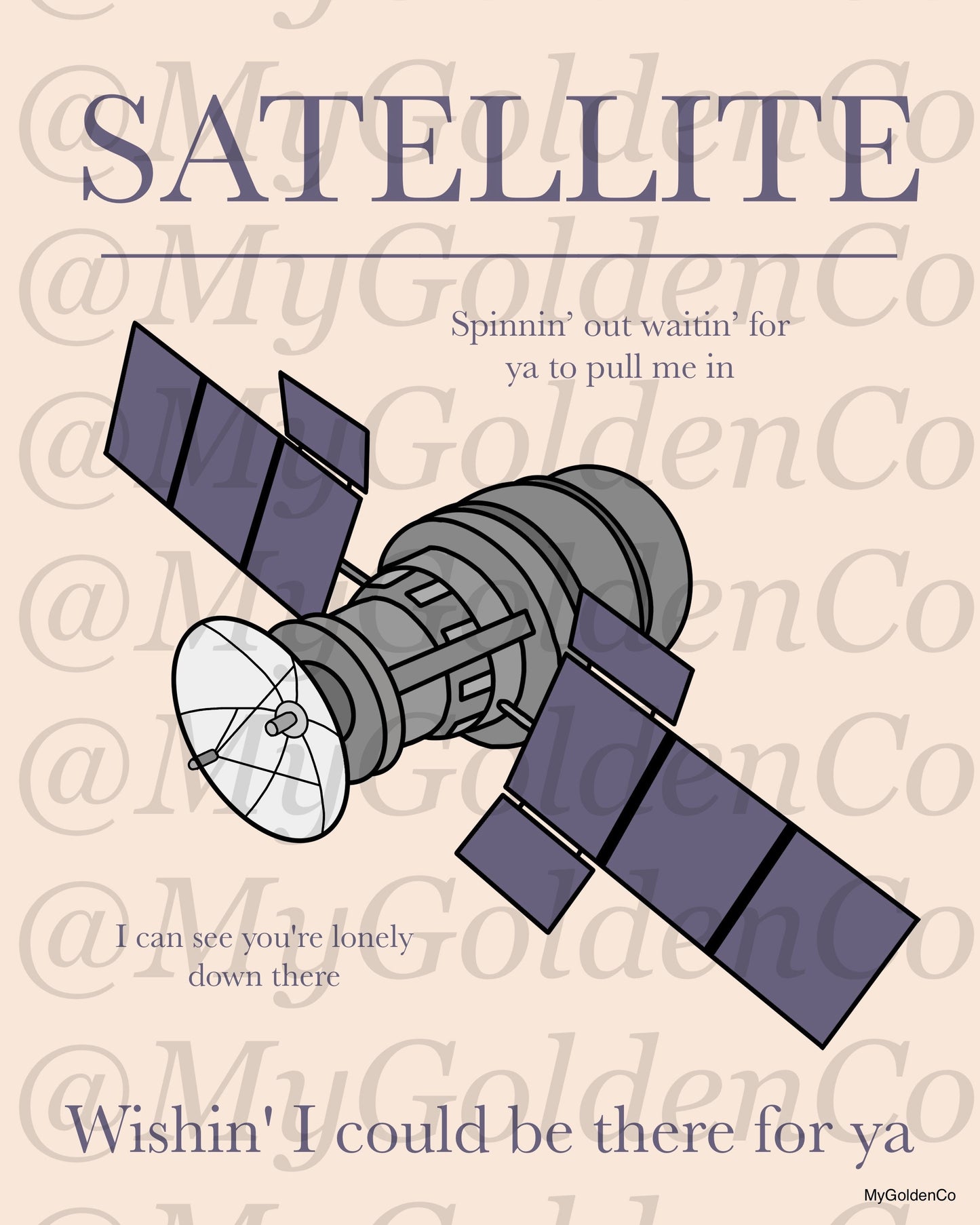 Satellite Glossy Poster