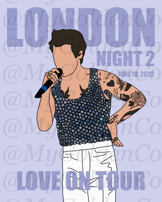 London Night 2 Glossy Poster