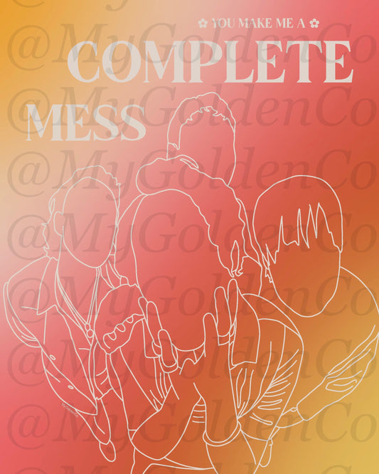 Complete Mess Glossy Poster