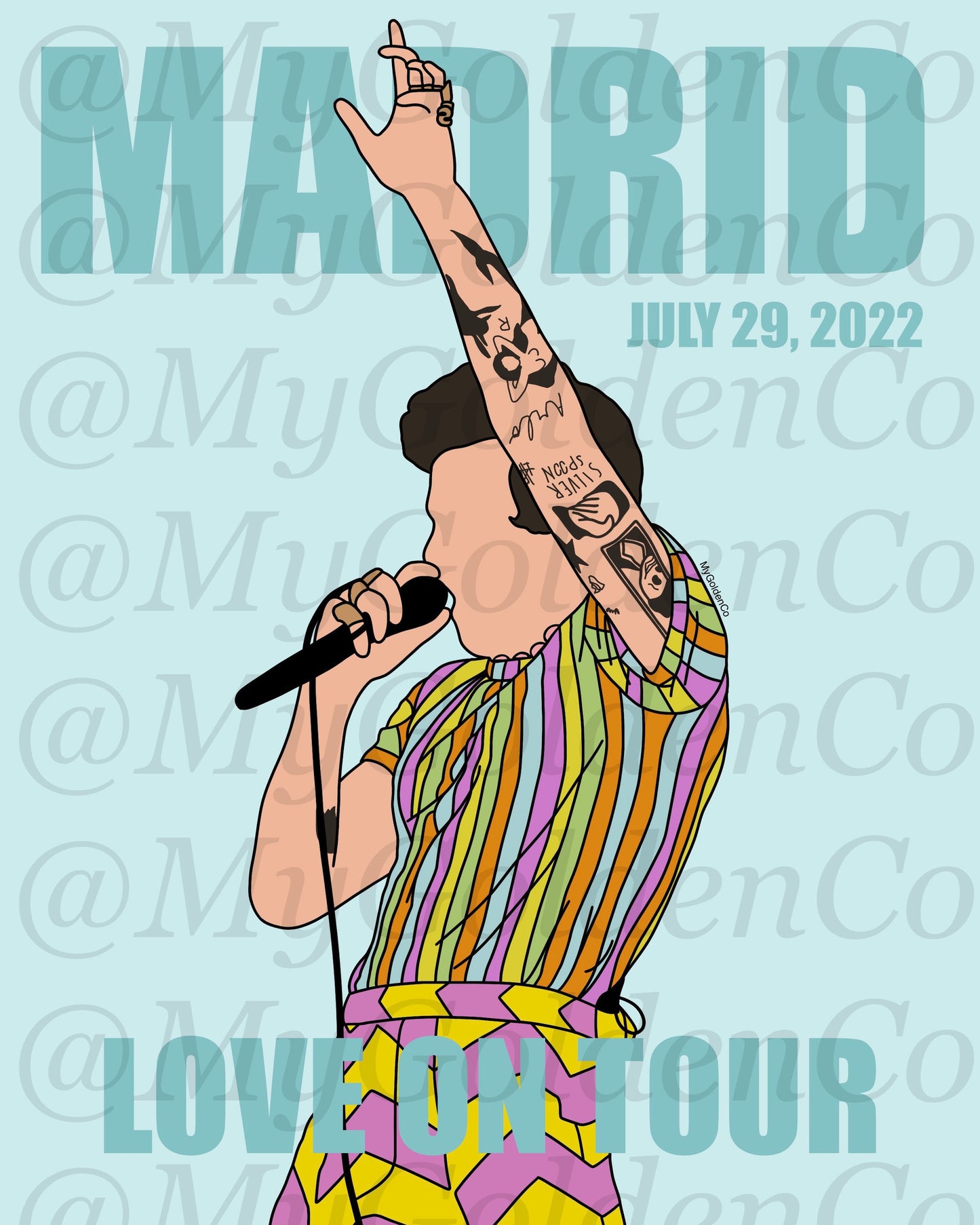 Madrid Glossy Poster