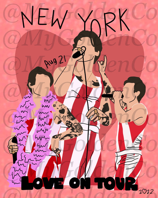 New York City Aug 21 Glossy Poster