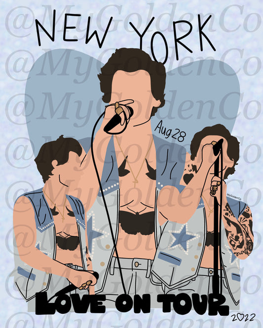 New York City Aug 28 Glossy Poster