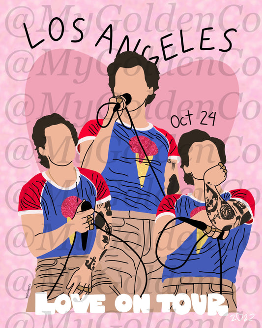 Los Angeles Oct 24 Glossy Poster