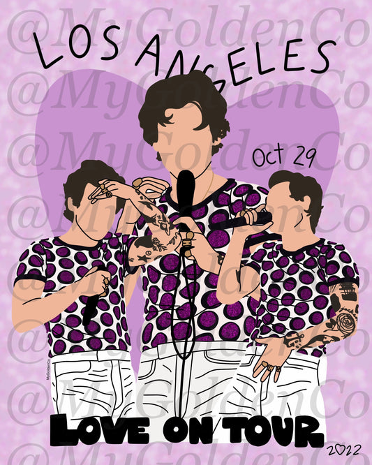 Los Angeles Oct 29 Glossy Poster