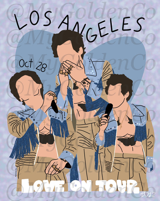 Los Angeles Oct 28 Glossy Poster