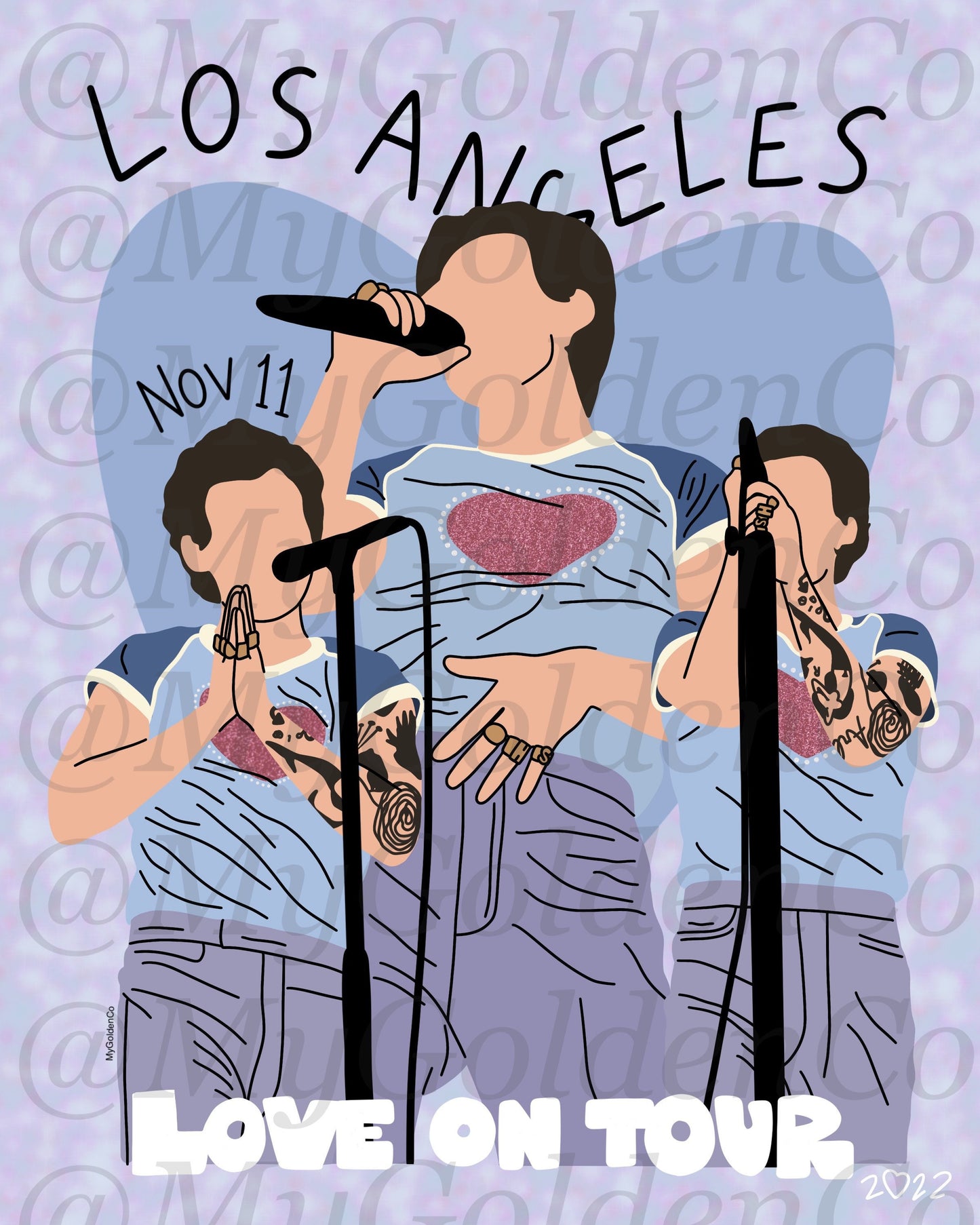 Los Angeles Nov 11 Glossy Poster