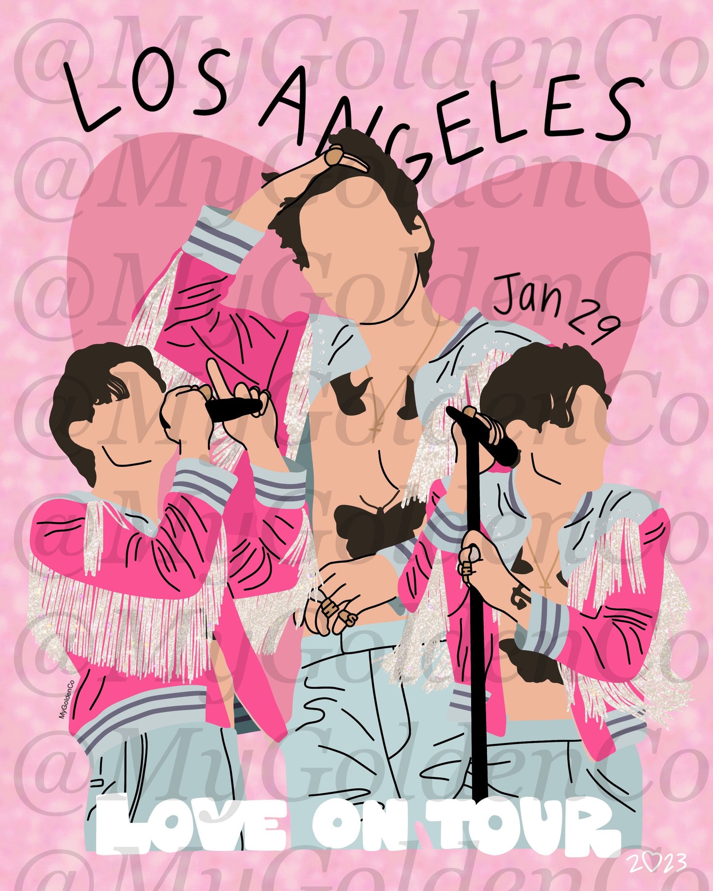 Los Angeles Jan 29 Glossy Poster